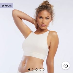 SAVAGE X FENTY Cream Microfiber High Neck Bralette